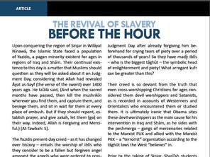 Textfeld: Figure 1: An article published in IS' propaganda magazine Dabiq on “The revival of Slavery before the Hour.”