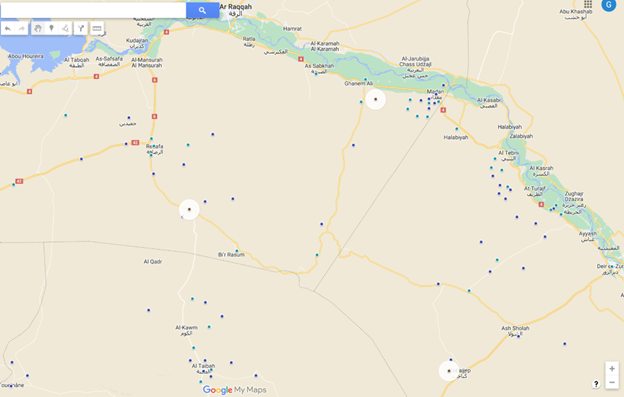 map of attacks deir ez zor and raqqa in july 2024