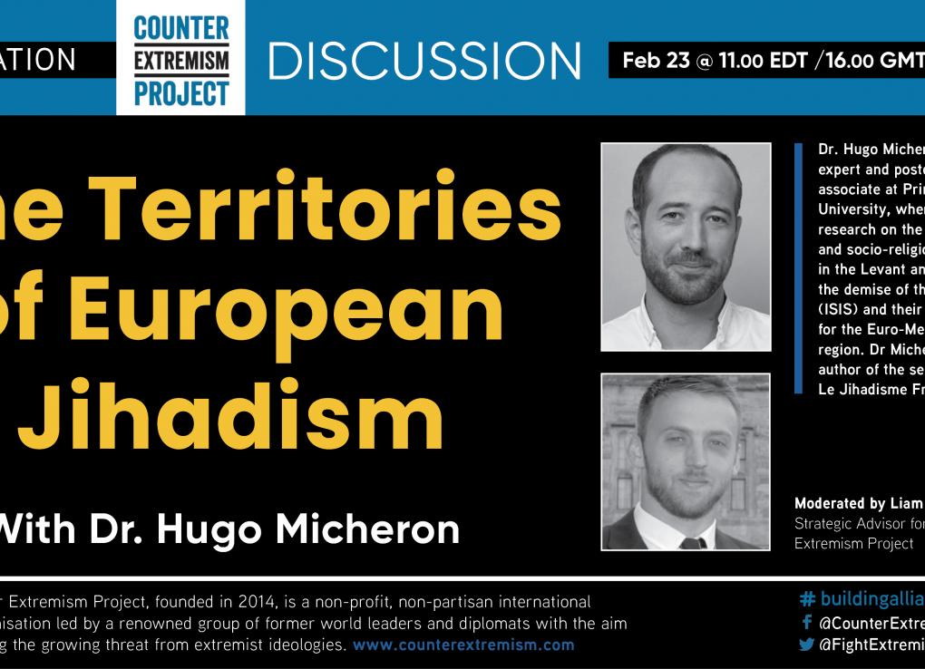 CEP Webinar: The Territories of European Jihadism with Dr. Hugo