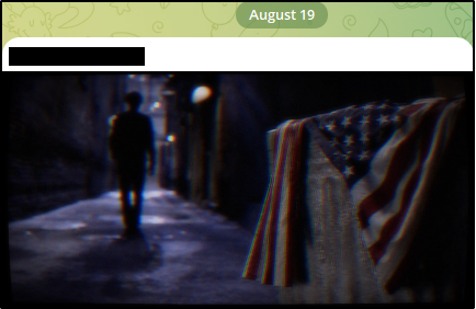 United Youth Club (UYC) post image denouncing Americana aesthetic and affirming national socialist character. Screenshot taken on August 20.
