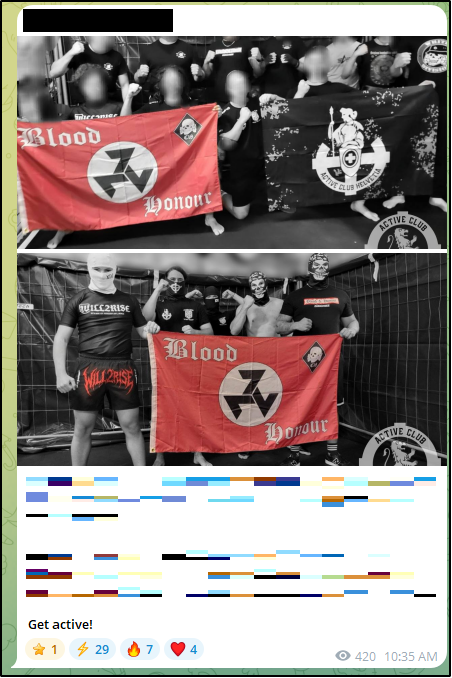 Photos posted on Swiss Active Club Telegram channel.