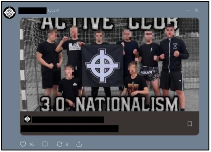A post on the Polish Active Club Substack page promoting the “3.0” white supremacist counterculture