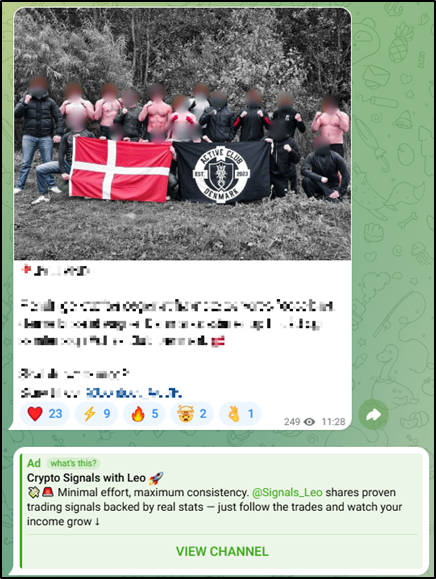 Danish Active Club chapter on Telegram