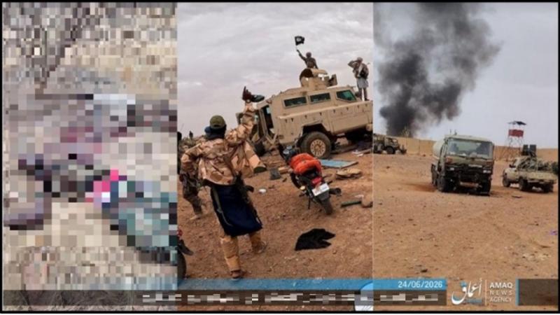 ISIS propaganda photos from the Niger attacks. Screenshot taken on June 25.