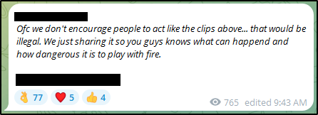 An Active Club-affiliated Telegram channel post on June 11