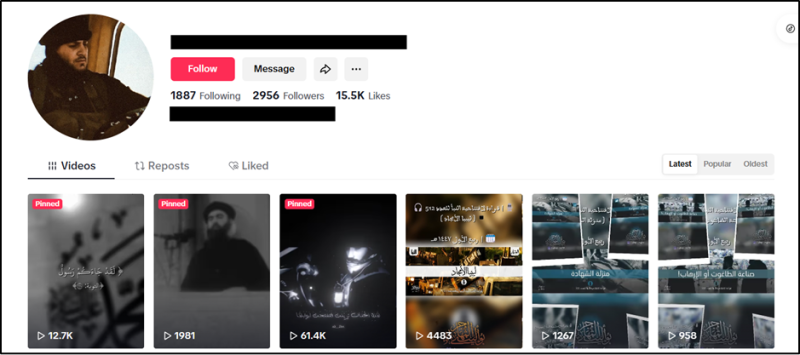 pro-isis content on tiktok