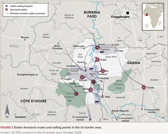 stolen livestock routes
