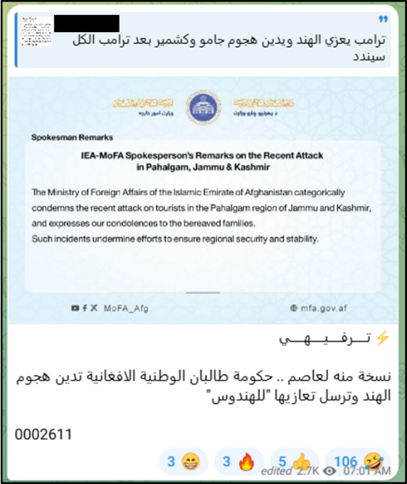 april 23 pro isis post on telegram