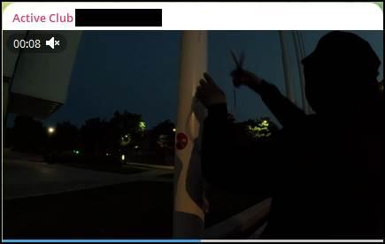 Active Club video posted on Telegram on June 22
