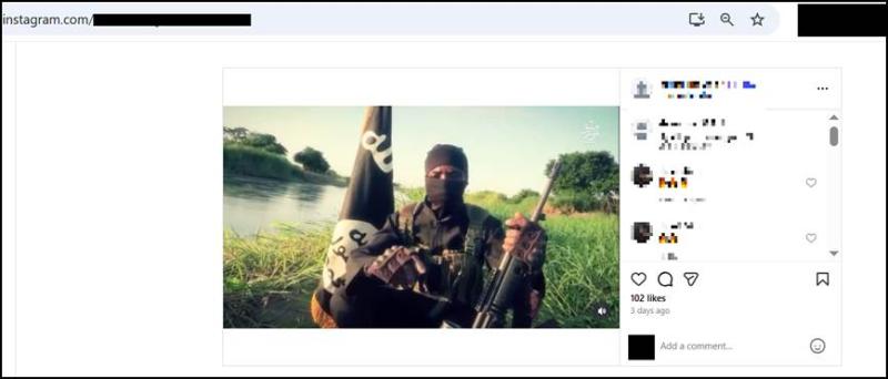  ISIS propaganda video on Instagram