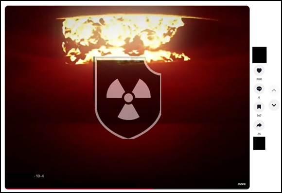 Pro-Atomwaffen Division propaganda located on TikTok