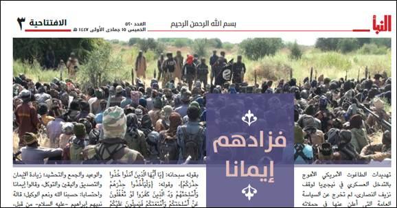 ISIS al-Naba editorial released on November 6.