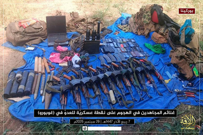 Equipment captured by JNIM in Gomboro on September 29th.