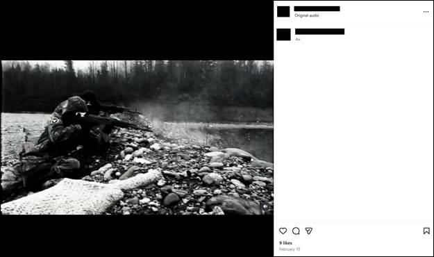 Atomwaffen Division propaganda video on Instagram