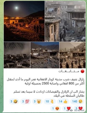 pro isis post telegram 800 afghans