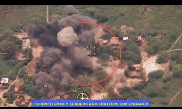 NAF airstrikes on an ISWAP leadership cell in Arina Woje