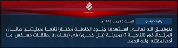 January 25: ISIS claims