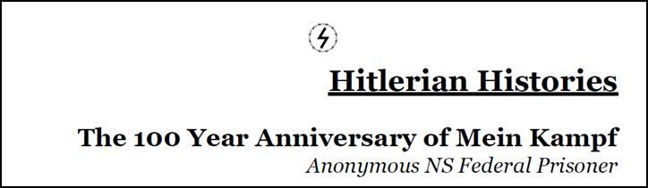 Article from neo-Nazi prison newsletter