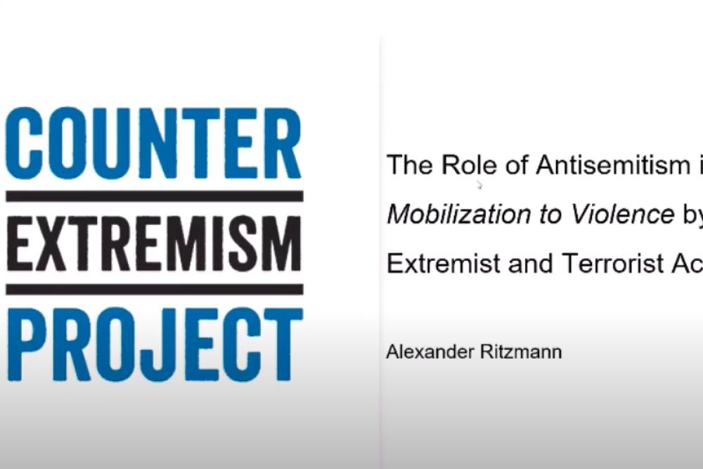 CEP-Webinar: Vorstellung der Studie The Role of Antisemitism in the Mobilization to Violence by Extremist and Terrorist Actors