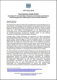 Terroristische Inhalte Online – Grundlagen für nachvollziehbare Transparenz beim Einsatz automatisierter Entscheidungssysteme (ADM-Systeme) auf Social Media-Plattformen