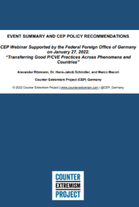 Transferring Good P/CVE Practices Across Phenomena and Countries