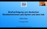 Die Frauen, die aus Syrien zurückkommen. Strafverfolgung von IS-Rückkehrerinnen in Deutschland