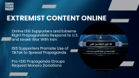 white text on blue extremist content online